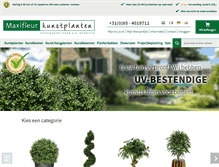 Tablet Screenshot of maxifleur-kunstplanten.nl